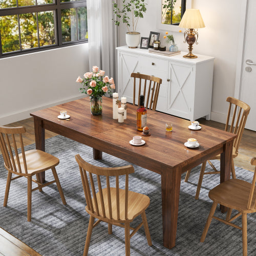 Dining Table , 106.3 in Large Extendable Kitchen Table